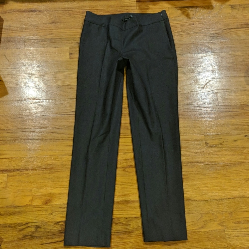 NWT Josie Natori gray skinny dress pants 4 wool